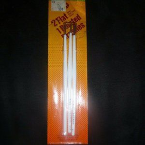 Vintage Testors Model 3 Pack - 2 Flat 1 Pointed Paint Brushes